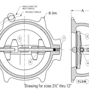 check valve KW-900-W drawing