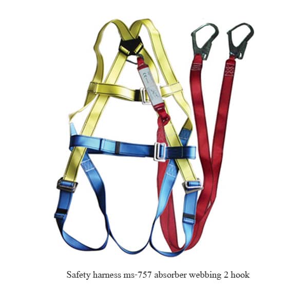 Safety harness ms-757 absorber webbing 2 hook